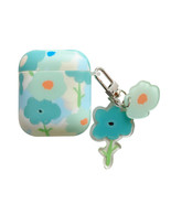 Blue Green Flowers AirPods Case - $26.02 CAD