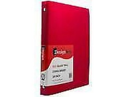 Jam Paper Plastic 0.75 Inch Binder, Red 3 Ring Binder, Sold Individually - £11.70 GBP
