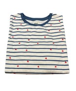 Pact Scattered Hearts Graphic Organic Slouchy Sweatshirt Size Medium New... - $37.89 CAD