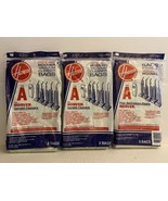 Lot of 3: Genuine Hoover Type A Vacuum Bags Fits Upright Cleaners, 9 bags - £20.35 GBP
