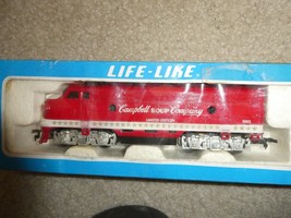 Vintage Life Like HO Scale Campbell Soup F-7 Diesel Locomotive MIB - £43.14 GBP