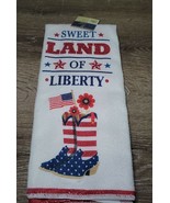 Sweet Land of Liberty USA Patriotic Decorative Kitchen Towel NWT - $9.43 CAD