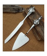 Wallace 2 Pc Pie Cake Server Set Silversmith Christmas Santa Snowman Fla... - €34,83 EUR
