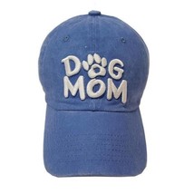 Dog Mom Paw Patch Baseball Cap Hat Denim White - £19.35 GBP