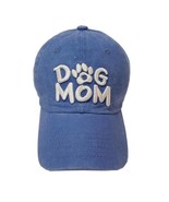 Dog Mom Paw Patch Baseball Cap Hat Denim White - £19.49 GBP