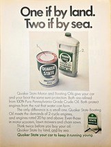 QUAKER STATE OIL - Motor Oil - Duplex HD Outboard - 1968 VTG Print Ad - $206.89 MXN