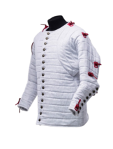 Medieval Viking Gambeson Full Sleeve Aketon Costume Cotton Fabric Jacket SCA LRP - £55.62 GBP+