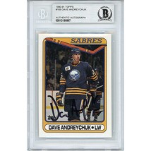 Dave Andreychuk Buffalo Sabres Autograph 1991 Topps Hockey Auto Card Bec... - $89.06