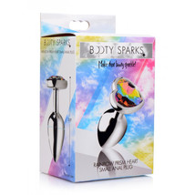 Booty Sparks Rainbow Prism Heart Anal Plug Small - $15.20