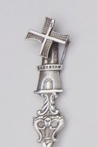 Collector Souvenir Spoon Netherlands Holland Windmill Figural with Rotary Blades - £7.18 GBP
