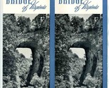 Natural Bridge Hotel &amp; Cottages Brochure Natural Bridge Virginia 1950&#39;s - £13.92 GBP