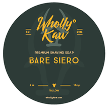 Unscented Bare Siero Shave Soap in Siero Base - $24.99