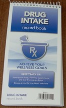 Drug Intake Record Book - Achieve Your Wellness Goals - BRAND NEW - £4.67 GBP