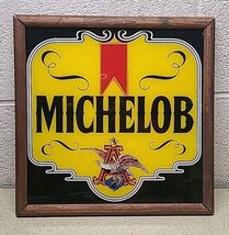 Vtg Anheiser Michelob sign 13x13" Black Yellow Man Cave Bar Beer Sign - ... - $99.89