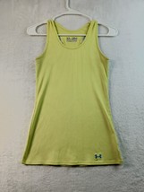 Under armour Heatgear Tank Top Women Small Green Polyester Sleeveless Round Neck - £9.35 GBP