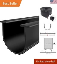 Universal Garage Door Weather Stripping Kit - 20ft T Rubber Seal, Black - $39.00