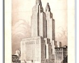 Waldorf Astoria Hotel New York Città Ny Nyc Unp Steelograph Cartolina N23 - $3.03