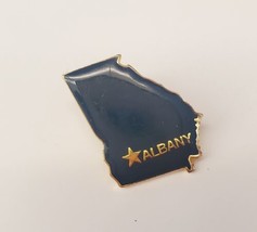 City of ALBANY Georgia State Shaped Collectible Souvenir Travel Lapel Ha... - $16.63
