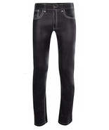 Stylish Biker Pant Black Men Leather New Lambskin Genuine Casual Wear Bi... - $2,107.32 MXN+