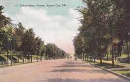 Independence Avenue Kansas City Missouri MO 1909 Postcard B11 - $2.96