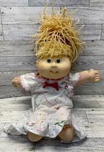 Cabbage Patch Kid Crimp Curl Doll  Blond Hair Brown Eyes 1990 Hasbro 1st Edition - £9.43 GBP