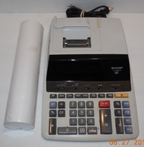 Sharp EL-2630PIII 12 Digit Display Desk Calculator Adding Machine Two-Color - £37.48 GBP