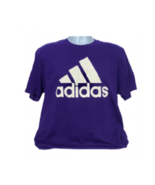 Adidas Mens Activewear Tops Purple Training Running Tee Size L - $265.80 MXN