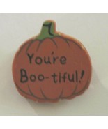 You&#39;re Boo-tiful! Halloween Pumpkin Vintage Pin Holiday Brooch - $4.04 CAD