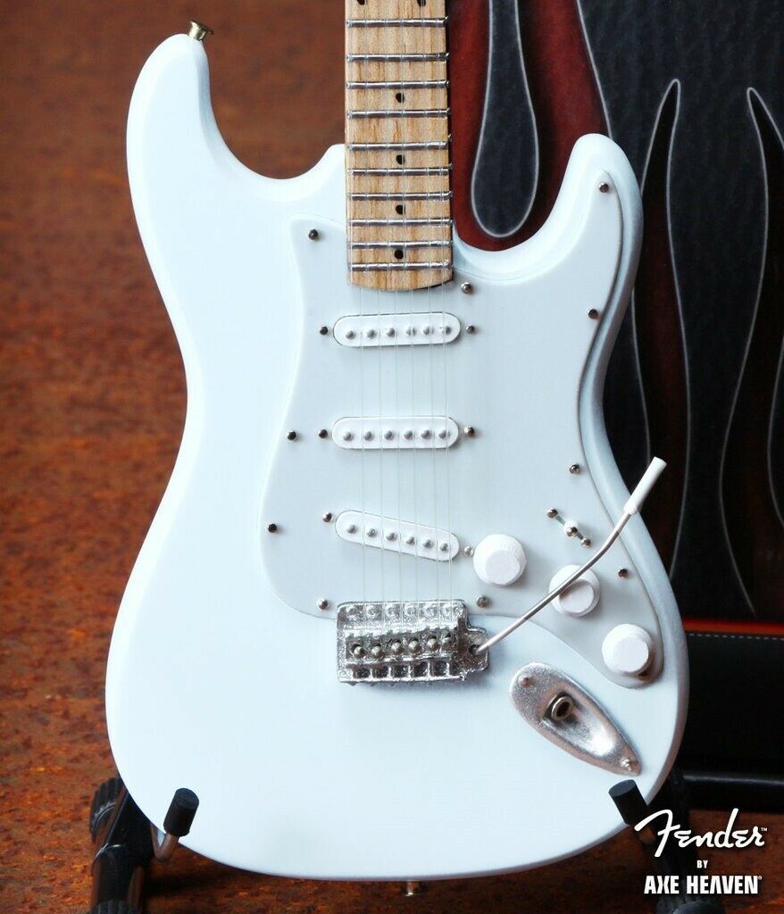 Fender Strat Olympic White 1:4 Scale Replica Guitar ~Axe Heaven~