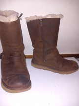 Ugg Australia Suede Boots Chocolate Size 3 Express Shipping - £35.14 GBP