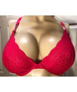 Victoria’s Secret 36 D Fuschia Red Pink Unlined Underwire Demi Bra - 36D... - $19.00 CAD