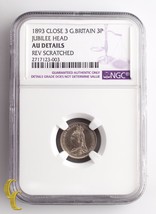 1893 Fermer 3 Grande-Bretagne 3 Pence Jubilé Tête Classé Au Détails Par ... - $6,161.18 MXN