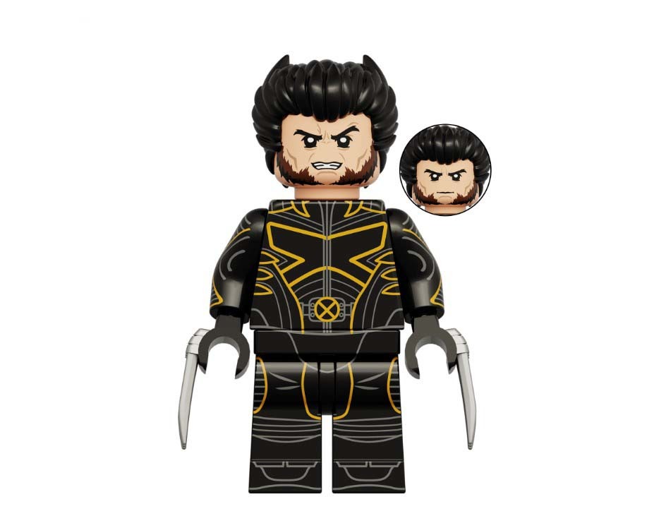 Wolverine Marvel Comic Modern Black Outfit Custom Minifigures - $8.81