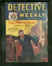 Detective Fiction Weekly PULP-6/17/33-THREE Miles Murde Fr - £30.46 GBP