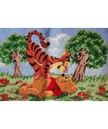 Winnie the Pooh &amp; Tigger ~ 14 x 20 ~ Wool/Cotton Tapestry ~ Horizontal W... - $426.51 MXN