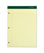TOPS Double Docket Writing Pad 8 1/2 x 11 3/4 Canary 100 Sheets 63383 - £24.24 GBP