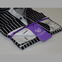 Men Shirt J.Valintin Turkey-Usa 100% Egyption Cotton Axxess Style 1594-14 Black image 7