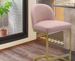 Xander Counter Stool Chair Pu Leather Upholstered Armless Design Half-Mo... - $215.99