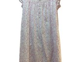 IZZY &amp; TOBY women XL pink floral damask mid-long cotton summer nightgown... - $19.79
