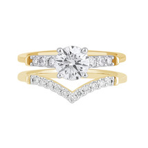 1.20 Ct Round Lab Grown Diamond Solitaire Ring 14K Yellow Gold Women VVS-VS-FG - £905.78 GBP