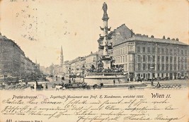 Wien Vienna AUSTRIA~PRATERESTRASSE-JEGETTHOFF Monument~Ledermann 1902 Postcard - £7.06 GBP