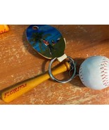 Florida Souvenir Baseball Bat and Ball Keychain Bag Clip Novelty Sports New - $16.64 CAD