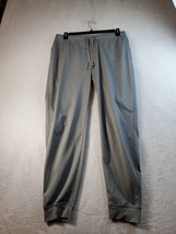Roundtree &amp; Yorke Jogger Pants Mens Size Large Gray 100% Polyester Drawstring - £19.54 GBP