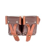 Authentic Reproduction Mosin Nagant Ammo Pouch Leather Solid Metal Rivets - $338.63 MXN