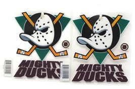 2-Pack Anaheim Mighty Ducks NHL Hockey Car/Home Window Decal Cling w/Suction Cup - £4.49 GBP
