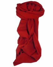 Pashmina &amp; Silk MENS Fine Cashmere Scarf Terracotta - £53.31 GBP