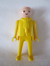 Geobra / Playmobil Figure: Yellow Body, Nougat Head w/ Necklace - $5.00