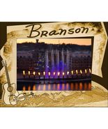 Branson Missouri with Guitar Laser Engraved Wood Picture Frame Landscape... - £24.85 GBP