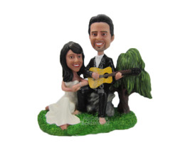 Custom Bobblehead Musical Wedding Couple Wearing Formal Attire - Wedding &amp; Coupl - £186.21 GBP