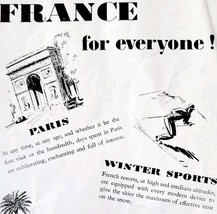 1952 France Paris Travel Destination Advertisement Sphere UK Import E91A - $19.99
